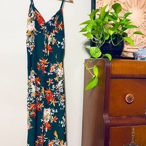 Brave Soul poly maxi dress in floral print Sz S